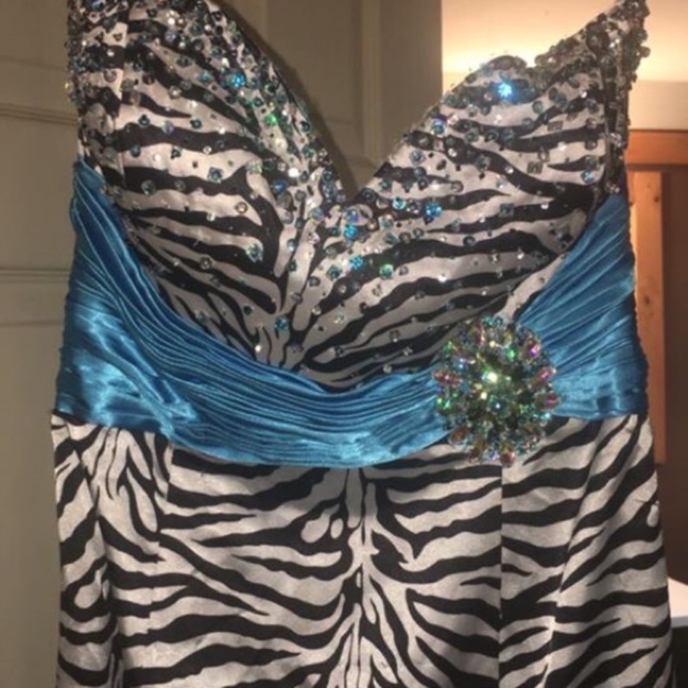 Prom Dres Size 10 - Picture 7 of 8